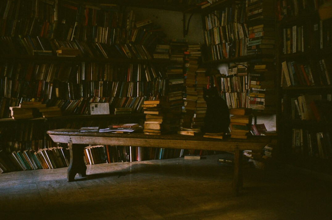 old library with books
